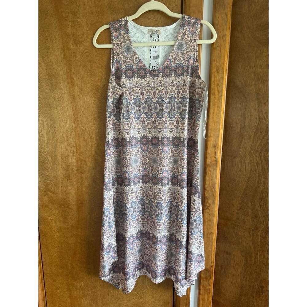 One World Sleeveless A line Dress Sz. M NWT Charming Art